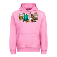 Fuchsia Pink australian shepherd dog coffee cups Urban Hoodie - texasbilliewilder