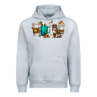 Heather Grey australian shepherd dog coffee cups Urban Hoodie - texasbilliewilder