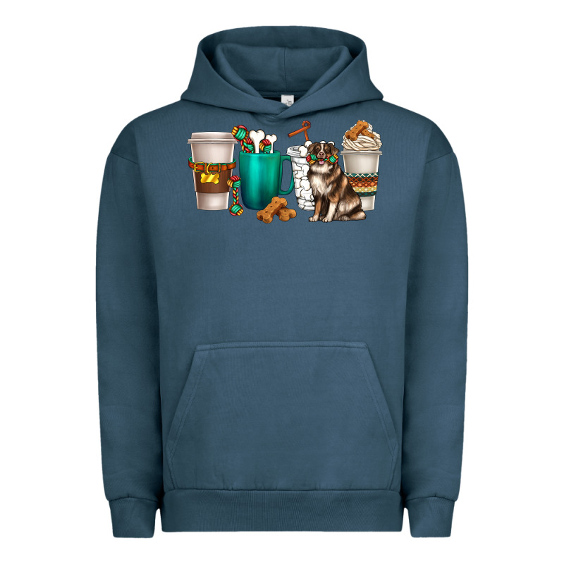 Australian Shepherd Dog Coffee Cups Urban Hoodie by texasbilliewilder | Teevron