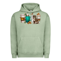 Pigment Oil Green australian shepherd dog coffee cups Urban Hoodie - texasbilliewilder