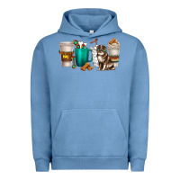 Pigment Pebble Blue australian shepherd dog coffee cups Urban Hoodie - texasbilliewilder