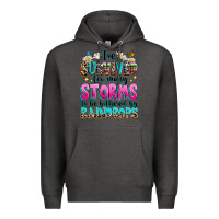 Charcoal Heather ive survived too many storms to be bothered by raindrops Premium Hoodie - texasbilliewilder