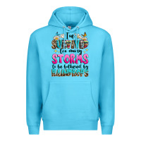 Ocean Blue ive survived too many storms to be bothered by raindrops Premium Hoodie - texasbilliewilder