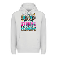 Dove Grey ive survived too many storms to be bothered by raindrops Premium Hoodie - texasbilliewilder