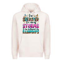 Pale Pink ive survived too many storms to be bothered by raindrops Premium Hoodie - texasbilliewilder