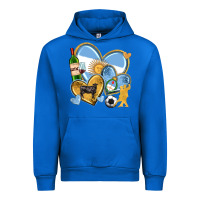 Cobalt argentina  hearts Urban Hoodie - texasbilliewilder