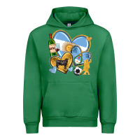 Emerald argentina  hearts Urban Hoodie - texasbilliewilder