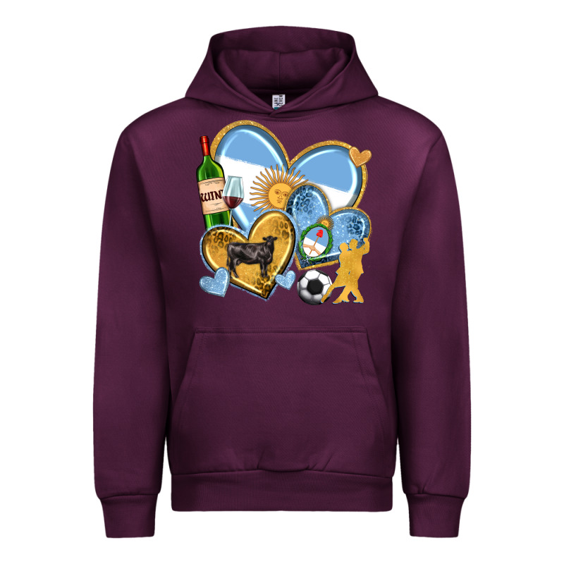 Argentina  Hearts Urban Hoodie by texasbilliewilder | Teevron