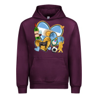 Mauve Wine argentina  hearts Urban Hoodie - texasbilliewilder