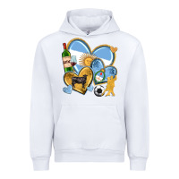 White argentina  hearts Urban Hoodie - texasbilliewilder