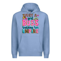 Colony Blue just a girl boss building her empire Premium Hoodie - texasbilliewilder