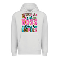 Dove Grey just a girl boss building her empire Premium Hoodie - texasbilliewilder