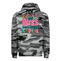 Slate Camo just a girl boss building her empire Premium Hoodie - texasbilliewilder