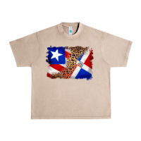 French Oak puerto rico and dominican republic flag Urban Heavy Tee - Artiststas