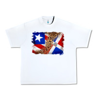 White puerto rico and dominican republic flag Urban Heavy Tee - Artiststas