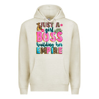 Oatmeal Heather just a girl boss building her empire Premium Hoodie - texasbilliewilder