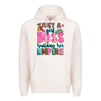 Pale Pink just a girl boss building her empire Premium Hoodie - texasbilliewilder