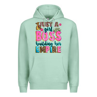 Seafoam just a girl boss building her empire Premium Hoodie - texasbilliewilder