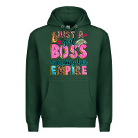 Sports Green just a girl boss building her empire Premium Hoodie - texasbilliewilder