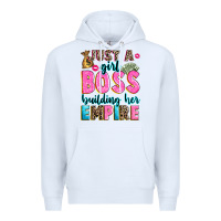 White just a girl boss building her empire Premium Hoodie - texasbilliewilder
