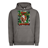 Pigment Tornado Western Merry Christmas Longhorn Cow Urban Hoodie - RanaPortraitStore