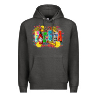 Charcoal Heather taco fiesta Premium Hoodie - Zillion Design Studio