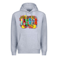 Heather Grey taco fiesta Premium Hoodie - Zillion Design Studio
