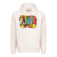 Pale Pink taco fiesta Premium Hoodie - Zillion Design Studio