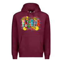 Burgundy taco fiesta Premium Hoodie - Zillion Design Studio