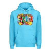 Ocean Blue taco fiesta Premium Hoodie - Zillion Design Studio