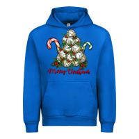 Cobalt Merry Christmas Volleyball Urban Hoodie - RanaPortraitStore