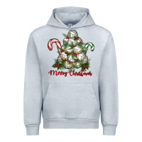 Heather Grey Merry Christmas Volleyball Urban Hoodie - RanaPortraitStore