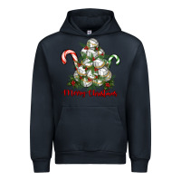 Navy Merry Christmas Volleyball Urban Hoodie - RanaPortraitStore
