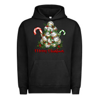 Pigment Black Merry Christmas Volleyball Urban Hoodie - RanaPortraitStore