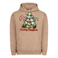 Pigment Burro Merry Christmas Volleyball Urban Hoodie - RanaPortraitStore
