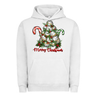 Pigment Lunar Rock Merry Christmas Volleyball Urban Hoodie - RanaPortraitStore
