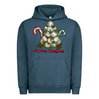 Pigment Midnight Navy Merry Christmas Volleyball Urban Hoodie - RanaPortraitStore