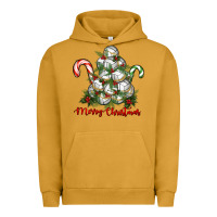 Pigment Peanut Butter Merry Christmas Volleyball Urban Hoodie - RanaPortraitStore