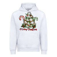 White Merry Christmas Volleyball Urban Hoodie - RanaPortraitStore
