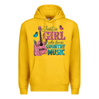 Lemon just a girl who loves country music Premium Hoodie - texasbilliewilder