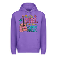 Purple just a girl who loves country music Premium Hoodie - texasbilliewilder