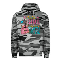 Slate Camo just a girl who loves country music Premium Hoodie - texasbilliewilder