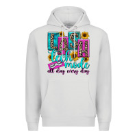 Dove Grey lash tech mode all day every day Premium Hoodie - texasbilliewilder