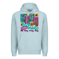 Blue Mist lash tech mode all day every day Premium Hoodie - texasbilliewilder