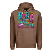 Chestnut lash tech mode all day every day Premium Hoodie - texasbilliewilder