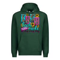 Sports Green lash tech mode all day every day Premium Hoodie - texasbilliewilder