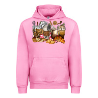Fuchsia Pink bakery coffee cups Urban Hoodie - texasbilliewilder