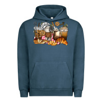 Pigment Midnight Navy bakery coffee cups Urban Hoodie - texasbilliewilder
