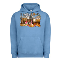Pigment Pebble Blue bakery coffee cups Urban Hoodie - texasbilliewilder