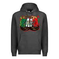 Charcoal Heather papa mexico Premium Hoodie - Zillion Design Studio